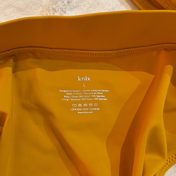 knix Golden Mustard High Neck Zip Bikini Set - Picture 11 of 11